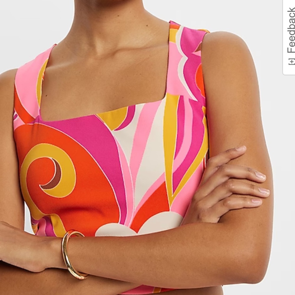 Express Multicolor Swirl Tank Top - Picture 2 of 4